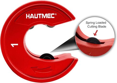 Hautmec Pro 1/2 بوصة قاطع أنبوب النحاس الأوتوماتيكي-1/2 بوصة. الحد الأقصى لسعة الأنابيب الاسمية (5/8 بوصة. القطر الخارجي) ، للنحاس والألومنيوم وأنبوب النحاس والقناة الرقيقة ، HT0215-PL in Saudi Arabia