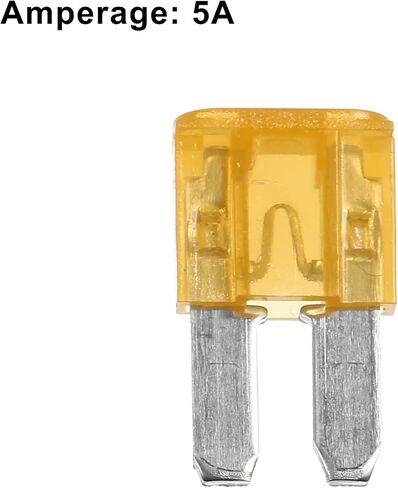 X AUTOHAUX Vehicle Marine RV Camper 25pcs 20A Mini Blade Fuses - Yellow, for Cars and Trucks in Saudi Arabia