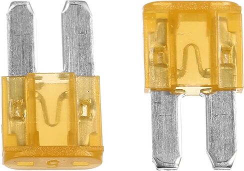 X AUTOHAUX Vehicle Marine RV Camper 25pcs 20A Mini Blade Fuses - Yellow, for Cars and Trucks in Saudi Arabia