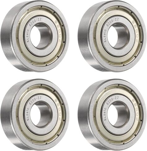 10pcs 6204-ZZ Deep Groove Ball Bearings - [14x47x20mm, Double Metal Shielded] Chrome Steel Bearing for Electric Motor Precision Equipment | P0 (ABEC1) in Saudi Arabia