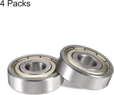 10pcs 6204-ZZ Deep Groove Ball Bearings - [14x47x20mm, Double Metal Shielded] Chrome Steel Bearing for Electric Motor Precision Equipment | P0 (ABEC1) in Saudi Arabia