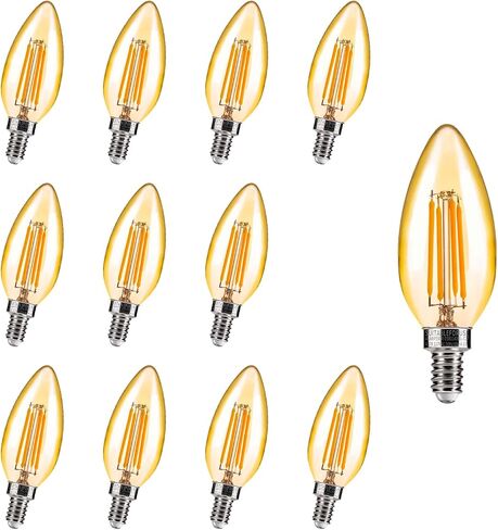 ALAMPEVER E12 LED Bulb 100 Watt Equivalent, 800LM Super Bright Dimmable LED Light Bulb, B11 2700K Soft White LED Candelabra Bulb, 5.5W, 6 Pack in Saudi Arabia
