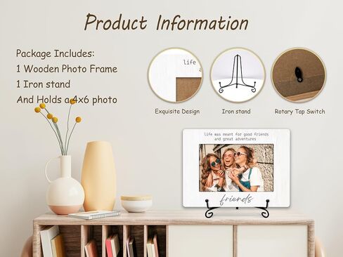 Best Friend Picture Frame, Friends Frame, Friends Picture Frame, Life Was Meant For Good Friends Frame, Gift For Friends Birthday Graduation Gifts Ideas, Photo Frame For Home Tabletop Decor A(02) in Saudi Arabia