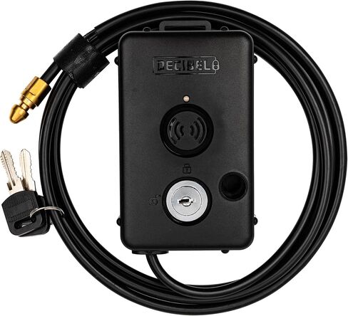 Decibel 15ft Cable Lock with 100dB Alarm, Security Cable and Bike Lock Cable for Outdoor Gear & Power Tools in Saudi Arabia
