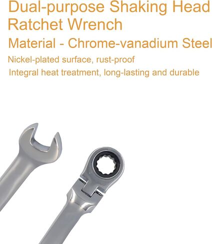 Castuvy Flexible Ratchet Wrench, 17mm Spanner Gear Ring Ratcheting Flexi Wrench, Metric Flex Head in Saudi Arabia