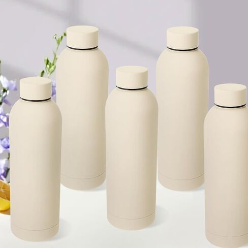 Bokon 10 Pcs Stainless Steel Water Bottle Bulk Double Layer Vacuum 17 oz Small Mouth Sport Insulated Metal Valentine's Day Gifts Reusable Flask with Leakproof Lid for Cyclists Runners(Colorful) in Kuwait