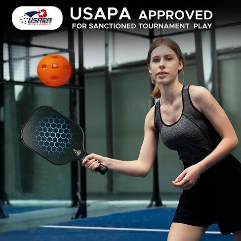 مجموعة مجداف كرة المخلل الخشبية من إيكونور | مجاذيف من خشب الأساس الفاخر مكونة من 9 طبقات مع 4 كرات | 4 مناشف تبريد وحقيبة حمل | تجربة Pickleball النهائية للمتعة في الهواء الطلق والترابط العائلي | أسود in Kuwait