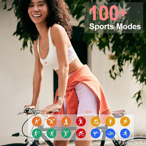 Health Fitness Tracker with 24/7 Heart Rate, Blood Oxygen, Blood Pressure, Sleep Tracker, 5ATM Waterproof Activity Trackers with Step Tracker, Pedometer (S & L Bands Included) in Saudi Arabia