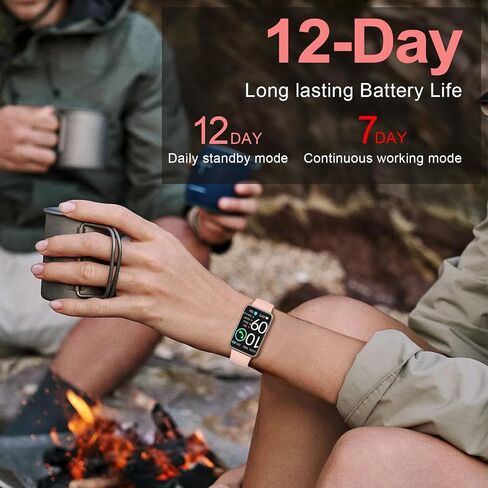 Health Fitness Tracker with 24/7 Heart Rate, Blood Oxygen, Blood Pressure, Sleep Tracker, 5ATM Waterproof Activity Trackers with Step Tracker, Pedometer (S & L Bands Included) in Saudi Arabia