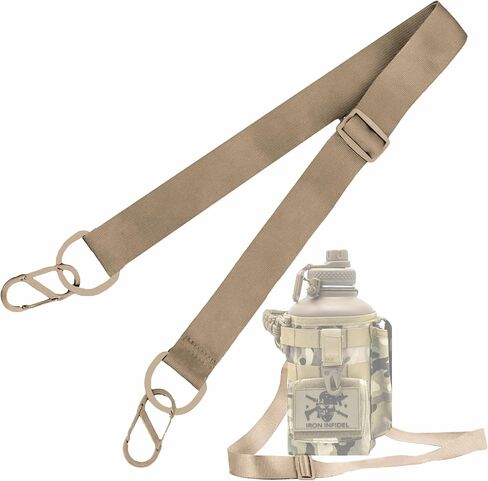 Iron Infidel Shoulder Strap for Battle Bottle - 64 oz and 32 oz Water Bottle Carry Strap in Saudi Arabia