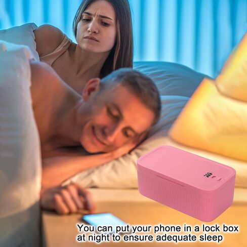 Medicine Lock Box Small Lockable Storage Box with Password Refrigerator Bin for Food Mobile Cell Phone Personal Items Locked Medication Lock Box for Office Home School Travel (Gray) in Kuwait