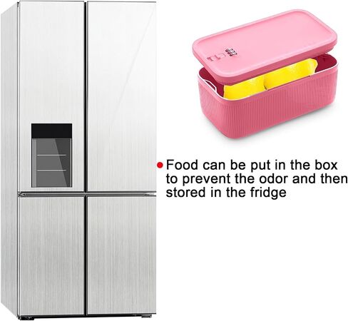 Medicine Lock Box Small Lockable Storage Box with Password Refrigerator Bin for Food Mobile Cell Phone Personal Items Locked Medication Lock Box for Office Home School Travel (Gray) in Kuwait
