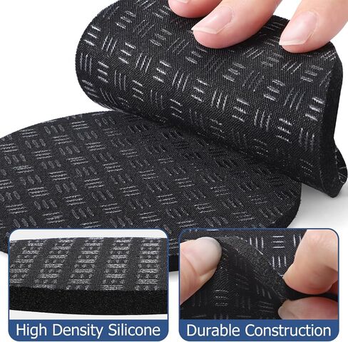 TOBWOLF 6PCS Treadmill Mat Pads, 4" x 4" x 0.2" Double-Sided Non-Slip Exercise Equipment Mat for Floor Protection, High Density Silicone Anti Vibration Pad for Treadmill, Walking Pad, Exercise Bike in Saudi Arabia