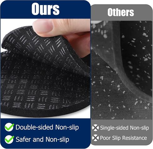 TOBWOLF 6PCS Treadmill Mat Pads, 4" x 4" x 0.2" Double-Sided Non-Slip Exercise Equipment Mat for Floor Protection, High Density Silicone Anti Vibration Pad for Treadmill, Walking Pad, Exercise Bike in Saudi Arabia