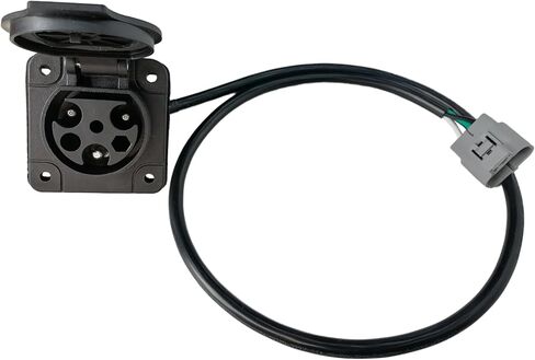 Charger Receptacle Fits for Evolution ICON EV Golf Carts, Replaces OEM# 2.04.0602 in Saudi Arabia