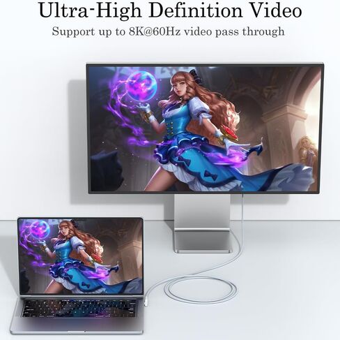 اوفيبال محول USB C بزاوية قائمة 90 درجة (عبوة من قطعتين)، وصلة تمديد بزاوية قائمة 40 جيجابايت في الثانية USB C ذكر الى USB C انثى لاجهزة ماك بوك واي ماك وايباد والتابلت والهواتف والاجهزة الاخرى من in Saudi Arabia