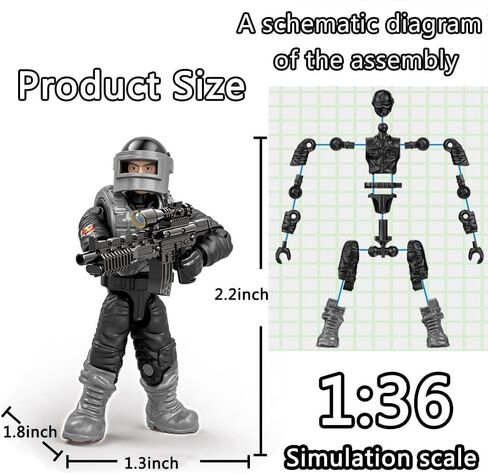 WW2 Building Block Army Military Toy 4 Military Figures and Armor Toy Thunder Containers Command Operations Building Brick Toy Battle Sets for Kids in Saudi Arabia