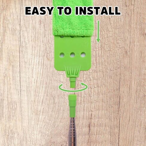 منفضة شبكة عنكبوت مع عمود تمديد، منفضة مروحة سقف بافيزيوز بمقبض طويل، منفضة مسطحة لفرشاة شبكة العنكبوت لتحت الأجهزة والأسقف العالية في الهواء الطلق in Kuwait