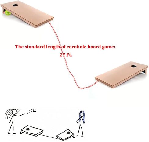 Scottchen cornhole لعبة قياس الجهاز/لعبة cornhole إعداد مساعدة/لوحات cornhole أداة إعداد المسافة in Kuwait