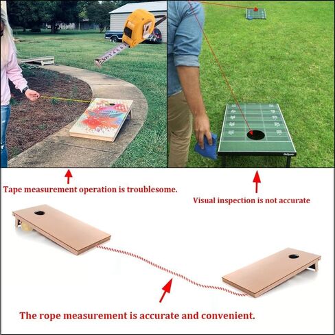 Scottchen cornhole لعبة قياس الجهاز/لعبة cornhole إعداد مساعدة/لوحات cornhole أداة إعداد المسافة in Kuwait