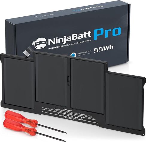 NinjaBatt بطارية بديلة A1618 A1398 لجهاز Apple MacBook Pro Retina 15 بوصة [منتصف عام 2015 فقط] - تدوم طويلاً [11.36 فولت/99.5 وات في الساعة] in Kuwait