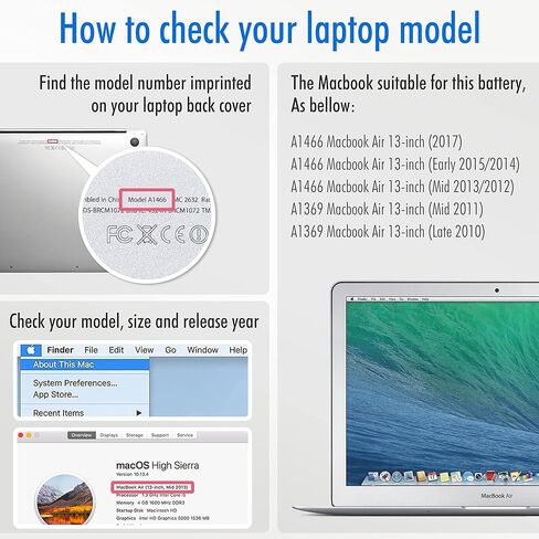 NinjaBatt بطارية بديلة A1618 A1398 لجهاز Apple MacBook Pro Retina 15 بوصة [منتصف عام 2015 فقط] - تدوم طويلاً [11.36 فولت/99.5 وات في الساعة] in Kuwait