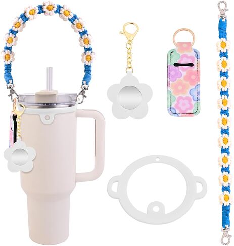 YMO ماء زجاجة مقبض مع حامل بلسم الشفاه ، حبل حامل الرافعة ، حاملة مع حزام ، إكسسوارات البهلوان ، متوافقة مع ملحقات كأس ستانلي 16-40 أوقية in Kuwait