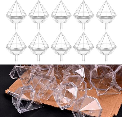100Pcs Clear Chocolate Box Holder Plastic Round Chocolate Ball Bouquet Holder Flower Packaging Support Rack for Birthday Party in Saudi Arabia