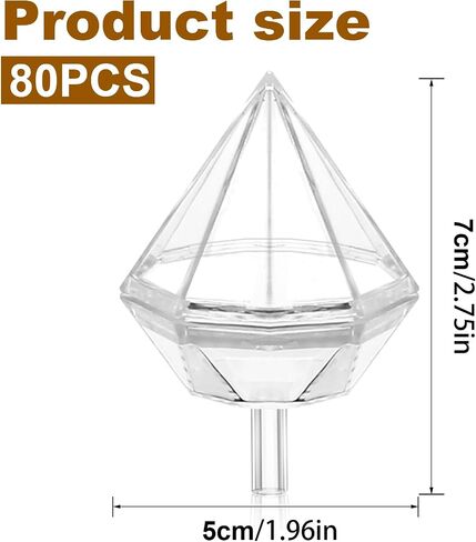 100Pcs Clear Chocolate Box Holder Plastic Round Chocolate Ball Bouquet Holder Flower Packaging Support Rack for Birthday Party in Saudi Arabia