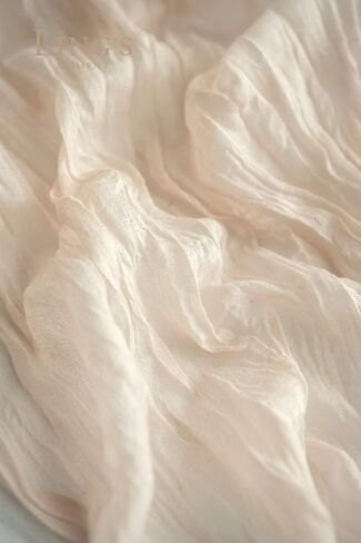 Ling's Moment 6 Pack 10Ft Gauze Sheer Table Runner Cheesecloth Table Runner Table Linens Decor for Wedding Party Bridal Shower Decoration (Warm Sand, 10ft x 35") in Saudi Arabia