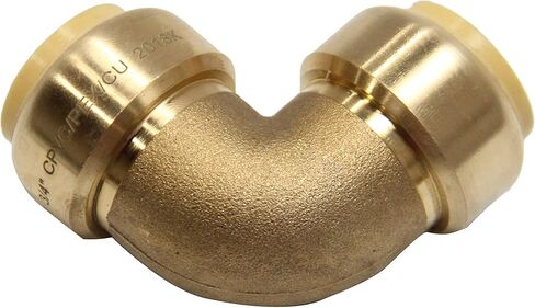 (Pack of 10) EFIELD 1/2 Inch Push Fit Fitting Bundles to Connect Pex, Copper, CPVC -Tee "T" 2 Pieces, Elbow and Coupling 4 Pieces each, with a Disconnect Clip in Kuwait