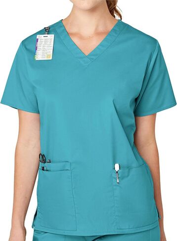 WonderWink Womens V-Neck Top Medical Scrubs Shirt, Grape, 2X US in Saudi Arabia