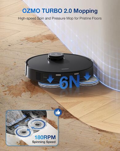 ECOVACS WINBOT W2 PRO Omni Portable Window Cleaning Robot with Multi-Functional Station, Charging While Working, Intelligent Cleaning with Triple Nozzle Water Sprayer, 12-Level Protection in Saudi Arabia