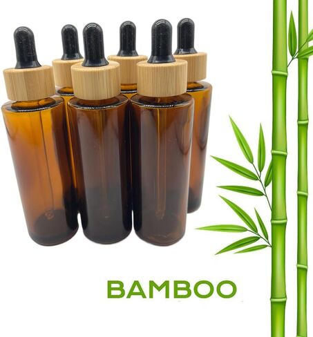 زجاجات قطرة زجاجية مجيئة 30 مل/1 أوقية 6 حزمة ، زجاجات الزيت الأساسية مع قطار العين وأغطية الخيزر in Kuwait