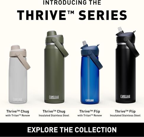 Camelbak Thrive Flip Straw 25oz زجاجة ماء مع Tritan Renew - Easy Carry - Straw Top ، Oxford in Kuwait