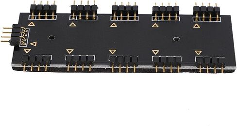 Computer Fan RGB Hub, PC MOD Motherboard 10 Channel RGB Hub, RGB Fan Extension Cable for PC Desktop Computer Motherboard (5V 3-pin) in Saudi Arabia