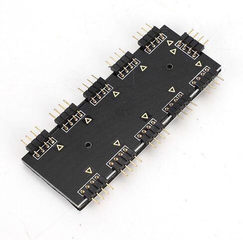 Computer Fan RGB Hub, PC MOD Motherboard 10 Channel RGB Hub, RGB Fan Extension Cable for PC Desktop Computer Motherboard (5V 3-pin) in Saudi Arabia
