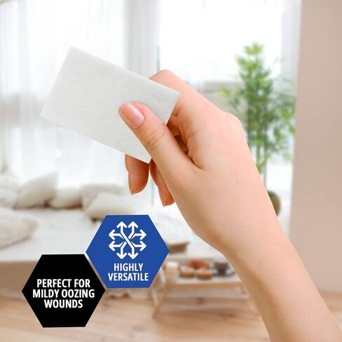 MED PRIDE Sterile Non-Adherent Pads| 100-Pack, 3"x 4"| Non-Adhesive Wound Dressing| Highly Absorbent & Non-Stick, Painless Removal-Switch| Individually Wrapped for Extra Protection in Saudi Arabia