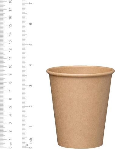 Comfy Package GUSTO [12 oz. - 300 Pack] Kraft Paper Hot Coffee Cups - Unbleached (Formerly in Saudi Arabia