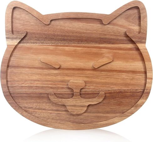 Decorative Acacia Wood Cheese Plate Dish Unique Funny Charcuterie Boards Cute Wooden Serving Tray Women for Kitchen Decor Snack Platter Cake Charcuterie Board Cookie Plates in Saudi Arabia