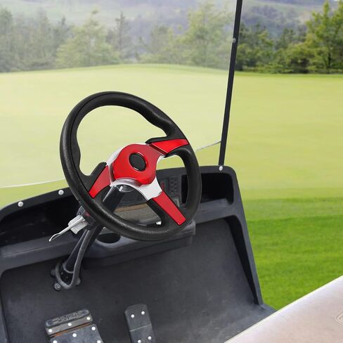 Golf Cart Steering Wheel fit EZGO RXV & TXT, Club Car DS, Club Car Precedent Tempo, Yamaha Golf Carts(Steering Wheel Black) in Saudi Arabia
