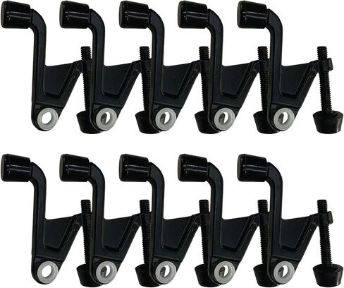 Jumbo Hinge Pin Door Stop Wall Protector with Rubber Tip, Design House Polished Brass Adjustable Door Stoppers, 5-Pack, 181818 in Kuwait