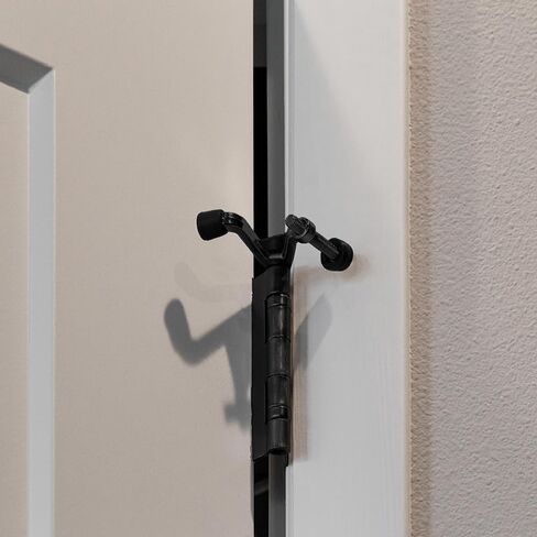 Jumbo Hinge Pin Door Stop Wall Protector with Rubber Tip, Design House Polished Brass Adjustable Door Stoppers, 5-Pack, 181818 in Kuwait