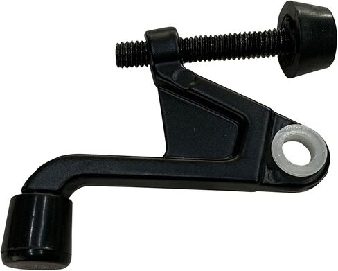 Jumbo Hinge Pin Door Stop Wall Protector with Rubber Tip, Design House Polished Brass Adjustable Door Stoppers, 5-Pack, 181818 in Kuwait