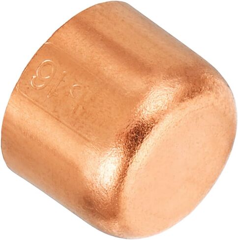 PATIKIL 1 Inch ID Copper Pipe End Cap, Copper Fitting Cap Sweat Plug Solder Connection for Plumbing HVAC Air Conditioner in Saudi Arabia