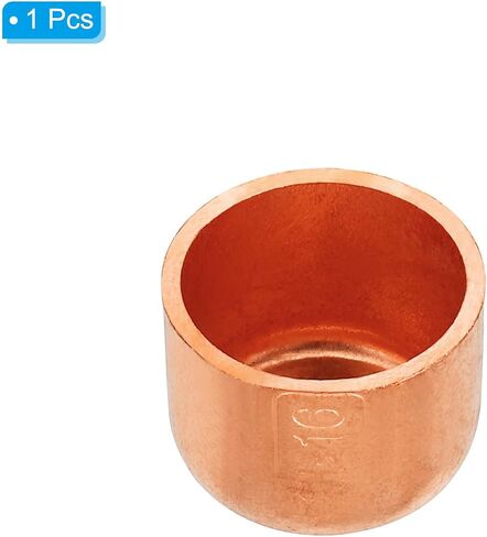 PATIKIL 1 Inch ID Copper Pipe End Cap, Copper Fitting Cap Sweat Plug Solder Connection for Plumbing HVAC Air Conditioner in Saudi Arabia