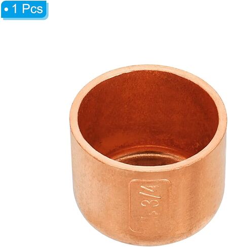 PATIKIL 1 Inch ID Copper Pipe End Cap, Copper Fitting Cap Sweat Plug Solder Connection for Plumbing HVAC Air Conditioner in Saudi Arabia