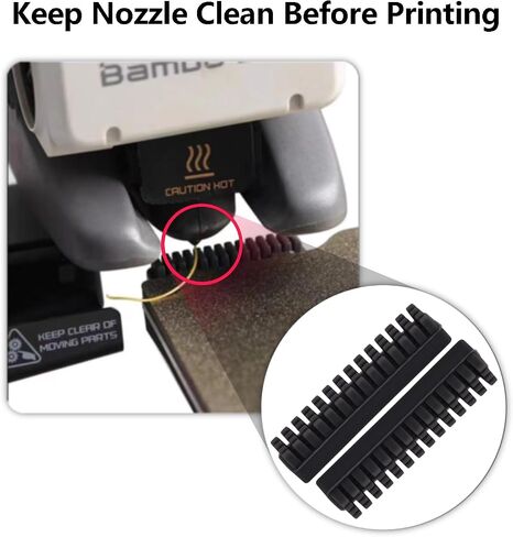 3PCS A1 Heatbed Nozzle Wiper, 3D Printer Accessories 3PCS Silicone Nozzle Wiper Kit for Bambu Lab A1 3D Printer in Saudi Arabia