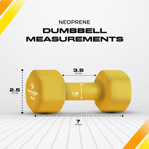 Neoprene Coated Dumbbell Sets of 2, Hand weight Dumbbells Anti-roll, Anti-Slip, Hexagon Shape for Strength Training Exercises Dumbbell Pairs for Men and Women, Ideal for Home Gym in Saudi Arabia