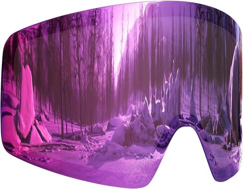 نظارات تزلج مضادة للضباب وحماية من الأشعة فوق البنفسجية بعدسة مزدوجة قابلة للفصل نظارات على الجليد بدون إطار للرجال والنساء والشباب in Kuwait